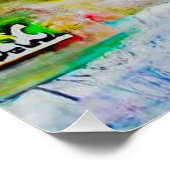 Aquarell-Landschaft 2 Poster (Ecke)