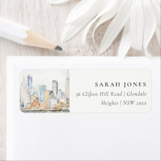 Aquarell-Landschaft Hochzeit in San Francisco