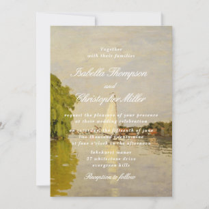 Aquarell-Landschaft-Hochzeitseinladung Einladung