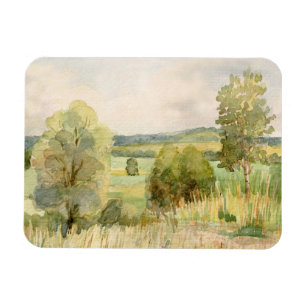 Aquarell-Landschaft Magnet