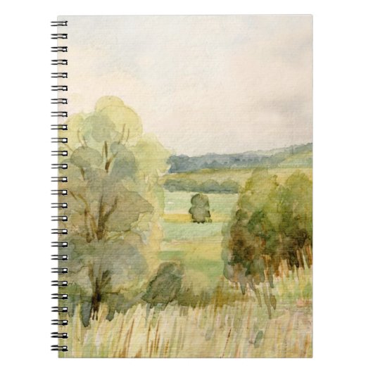 Aquarell-Landschaft Notizblock (Vorderseite)