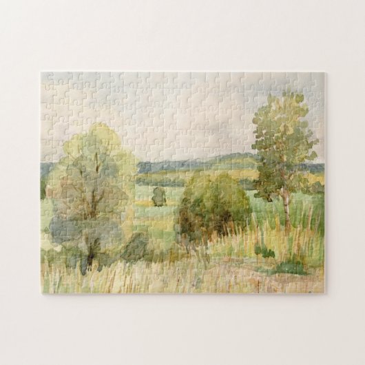 Aquarell-Landschaft Puzzle (Horizontal)