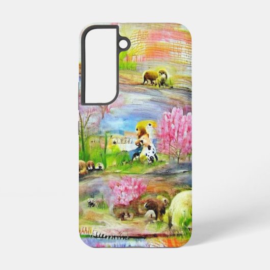Aquarell-Landschaft Samsung Galaxy Hülle (Rückseite)