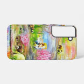 Aquarell-Landschaft Samsung Galaxy Hülle (Rückseite (Horizontal))
