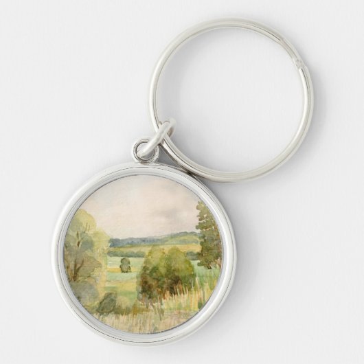 Aquarell-Landschaft Schlüsselanhänger (Vorne)