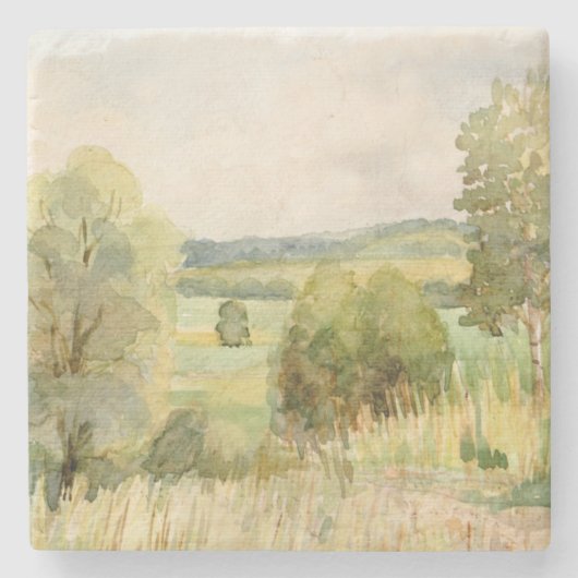 Aquarell-Landschaft Steinuntersetzer (Vorderseite)