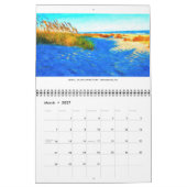 Aquarell-Landschaften 2024 Kalender (Mär 2027)
