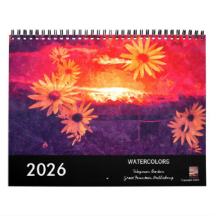 Aquarell-Landschaften 2026 Kalender