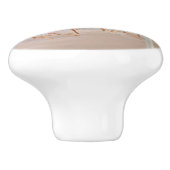 Aquarell Landschaftlich Beach Palmen Keramikknauf (Seitenansicht)