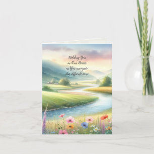 Aquarell-Landschafts-Sympathie Dankeskarte
