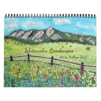 Aquarell-Landschaftskunst-Wandkalender Kalender