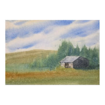 Aquarell-Landschaftsmalerei