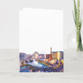 Aquarell Las Vegas Elegante Hochzeit Programm (Rückseite)