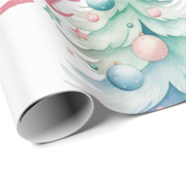 Aquarell Lasse Weihnachtsbaum erhalten Geschenkpapier