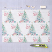 Aquarell Lasse Weihnachtsbaum erhalten Seidenpapier (Handwerk)