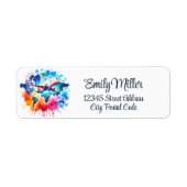 Aquarell Lassen Sie uns das Weltdesign erleben (Vorne)