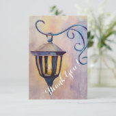 Aquarell-Laterne Dankeskarte (Stehend Vorderseite)