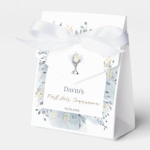 Aquarell-Laubwerk Erstkommunion Geschenkschachtel