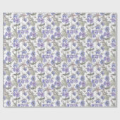 Aquarell-Lavendel-Blumen Geschenkpapier (Flach)