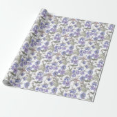 Aquarell-Lavendel-Blumen Geschenkpapier (Ungerollt)