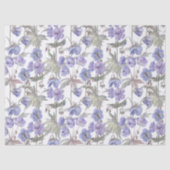 Aquarell-Lavendel-Blumen Seidenpapier (Vorderseite)