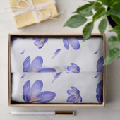 Aquarell-Lavendel-Blumen Seidenpapier (Geschenk)