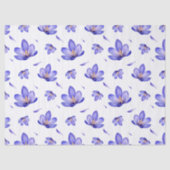 Aquarell-Lavendel-Blumen Seidenpapier (Vorderseite)