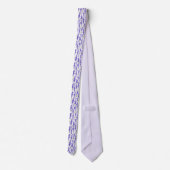Aquarell-Lavendel-Blumenmuster Krawatte (Rückseite)