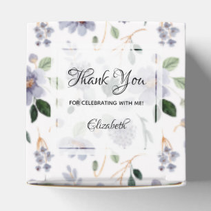 Aquarell-Lavendel-Lila-Blumen Geschenkschachtel