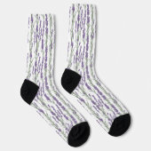 Aquarell-Lavendelblüten Socken (Rechts)