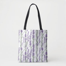 Aquarell-Lavendelblüten Tasche