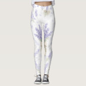 Aquarell-Lavendelgarten-Muster Leggings (Vorderseite)