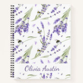 Aquarell-Lavendelgarten Notizblock (Vorderseite)