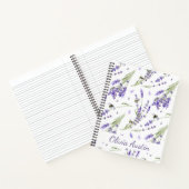 Aquarell-Lavendelgarten Notizblock (Innenseite)