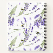 Aquarell-Lavendelgarten Notizblock (Rückseite)