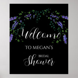 Aquarell Lavender eucalyptus boho Poster