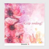 Aquarell Lebende Blumen Aufkleber (Blatt)