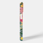 Aquarell Lebender Blumengarten Grün und Pfirsich Case-Mate iPhone Hülle (Rückseite / Rechts)