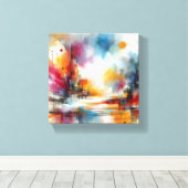 Aquarell Leinwanddruck (Insitu (Holzboden))