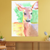 Aquarell Leinwanddruck (Insitu (Wohnzimmer))