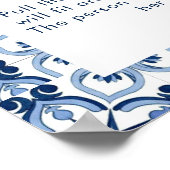 Aquarell Lemon Positano Baby Showspiele Poster (Ecke)