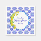 Aquarell Lemons Amalfi Babydusche Serviette (Vorderseite)