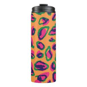 Aquarell-Leopard-Tierdruck-Illustration patte Thermosbecher