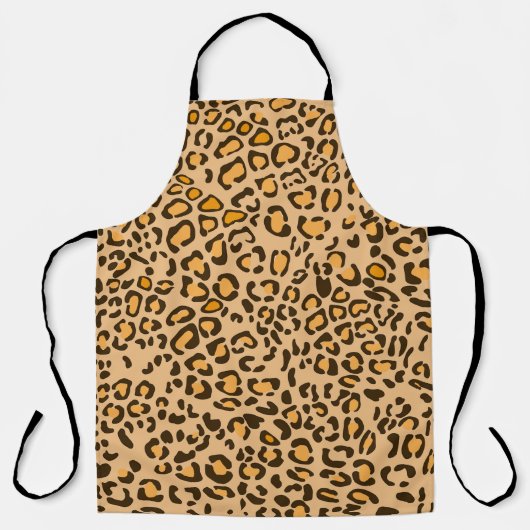 Aquarell-Leopard-Tierhaut-Nahtloser Schürze (Vorderseite)
