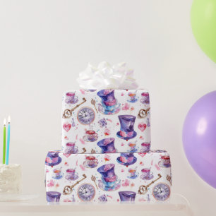 Aquarell Lewis Carroll’s Alice im Wunderland Geschenkpapier