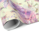 Aquarell-Libellen-Geschenk-Verpackungs-Papier Geschenkpapier (Rolleneckpunkt)