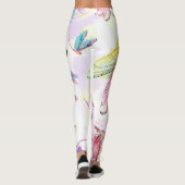 Aquarell-Libellen Legging Leggings (Rückseite)