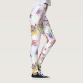 Aquarell-Libellen Legging Leggings (Rechts)