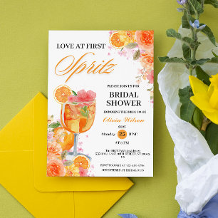 Aquarell-Liebe auf den ersten Spritzer Junggeselli Einladung