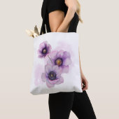 Aquarell-Lila-Blume Tasche (Von Nahem)